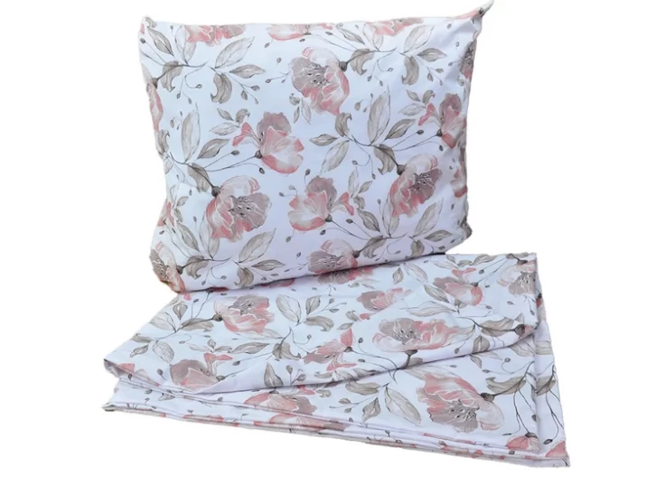 KOMPLET POŚCIELI BAWEŁNIANEJ  160X200 peonia - obrazek 2