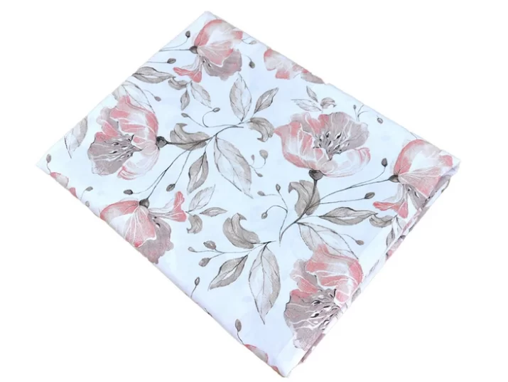 KOMPLET POŚCIELI BAWEŁNIANEJ  140X200 wzór peonia - obrazek 3