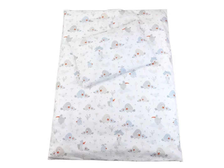 KOMPLET POŚCIELI BAWEŁNIANEJ  100X160 wzór wróble - obrazek 4